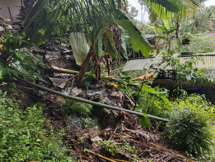 Tanah longsor terjadi di berbagai wilayah Kadus di Desa KalirejO 02