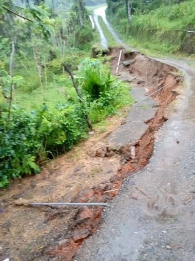 Tanah longsor terjadi di berbagai wilayah Kadus di Desa KalirejO