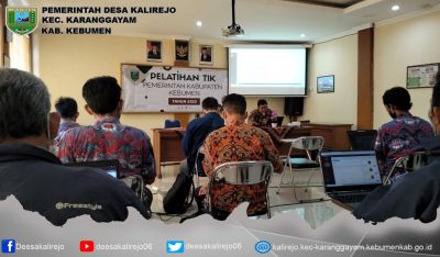 Kebumen Keren, Pelatihan TIK Desa bagi Perangkat Desa